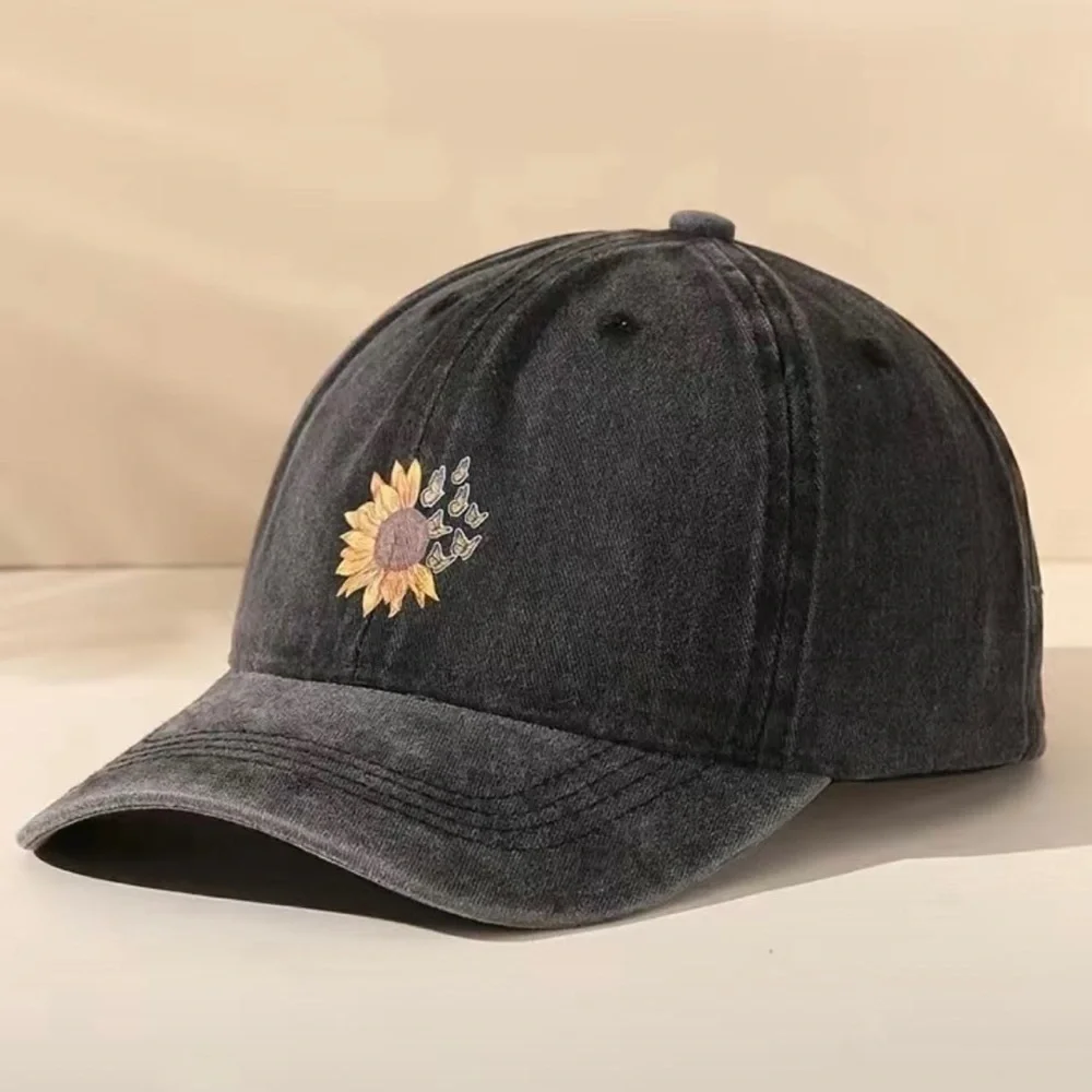 Spring Sunflower and Butterfly Hat nwt